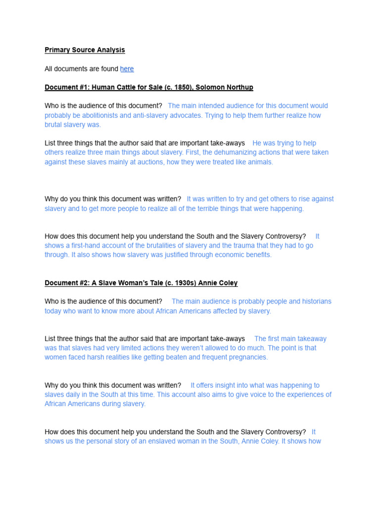 Alternative Assignment For 12 Years-Dylan Hacken | PDF | Abolitionism ...