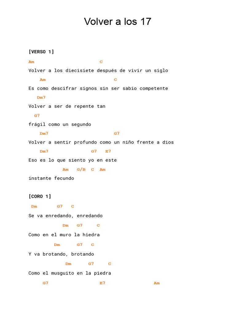 Volver A Los 17 | PDF