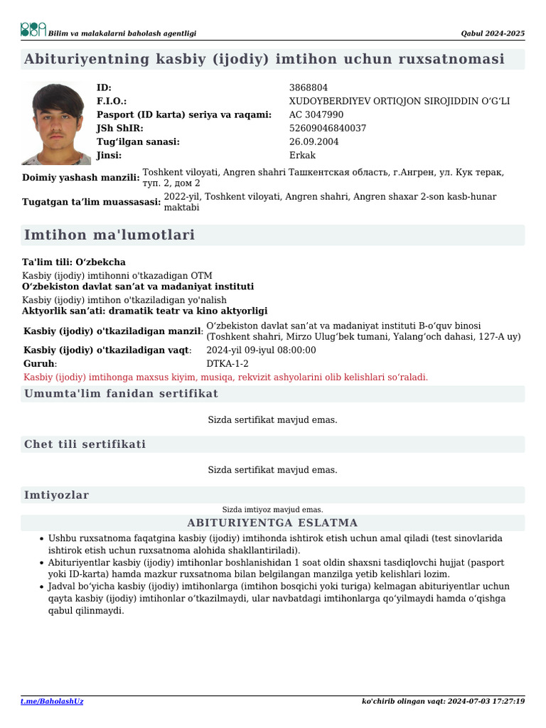 Kasb-hunar maktabi hojatxonasida yalangoch