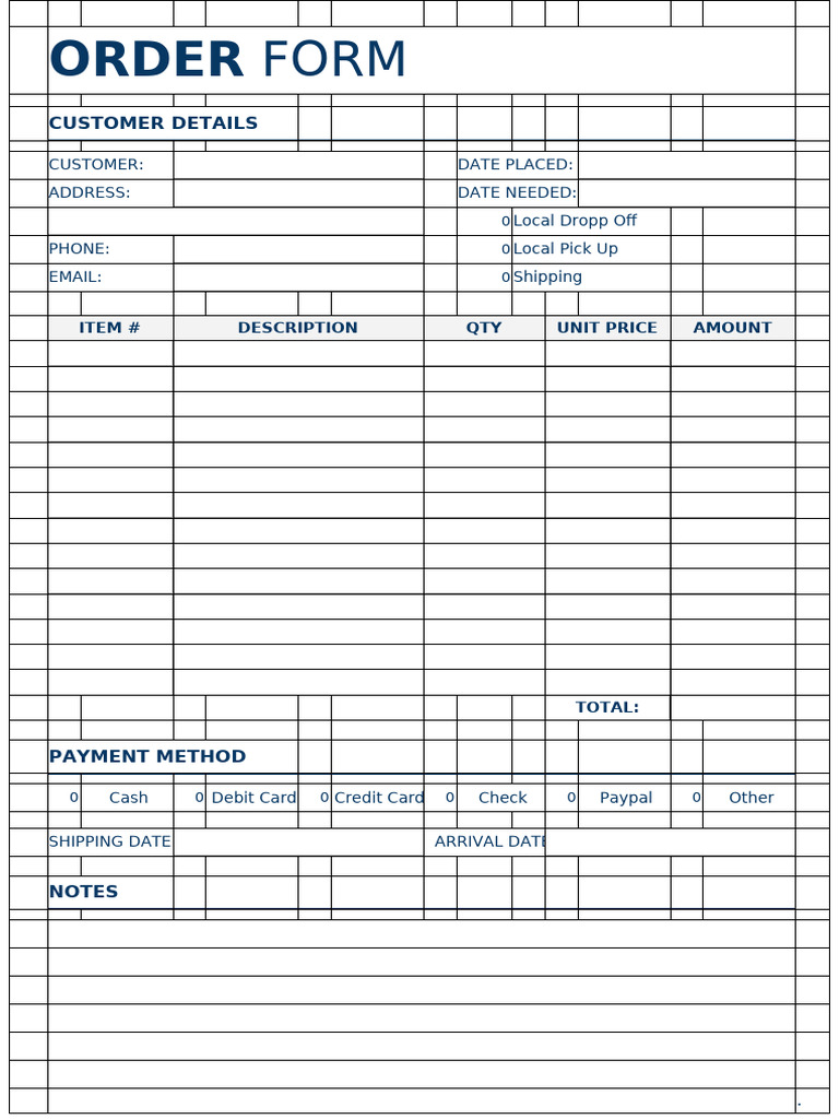 Order: Customer Details | PDF