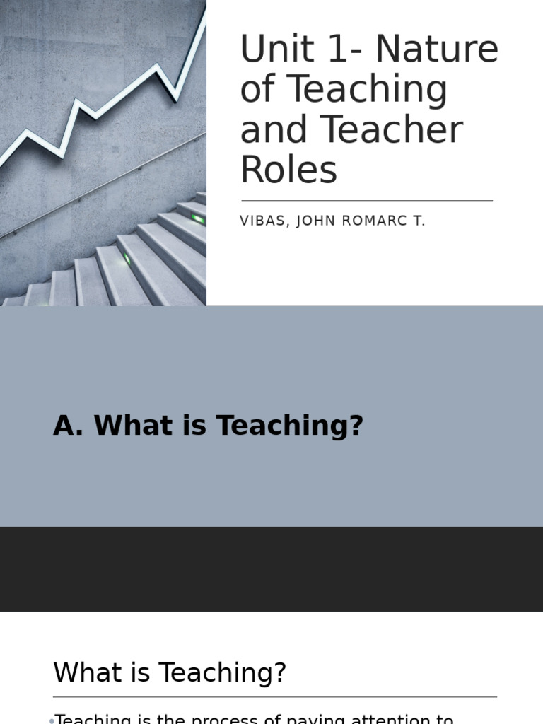 Understanding Teaching and Teacher Roles | PDF | Teachers | Learning