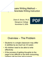 Four Square Writing Method Presentation