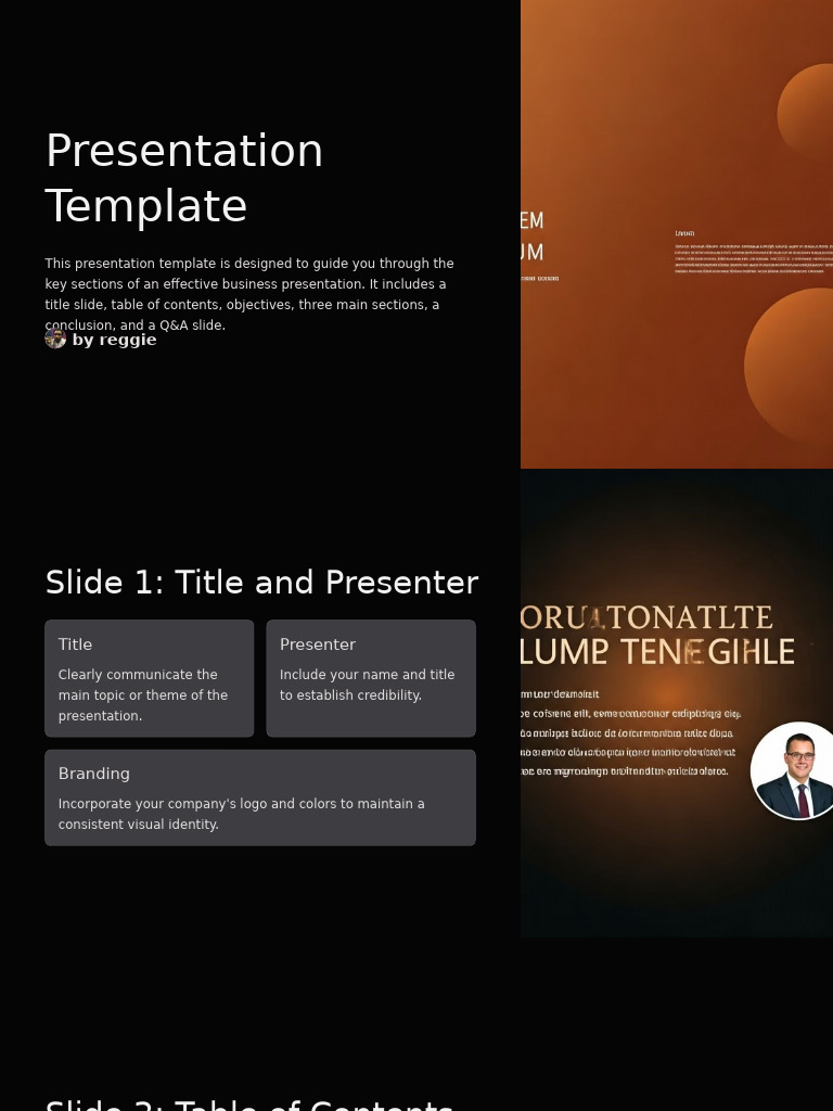 Presentation Template | PDF | Information | Human Communication