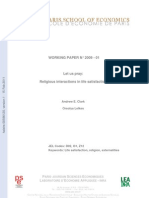 Working Paper #2009 - 01: Andrew E. Clark Orsolya Lelkes