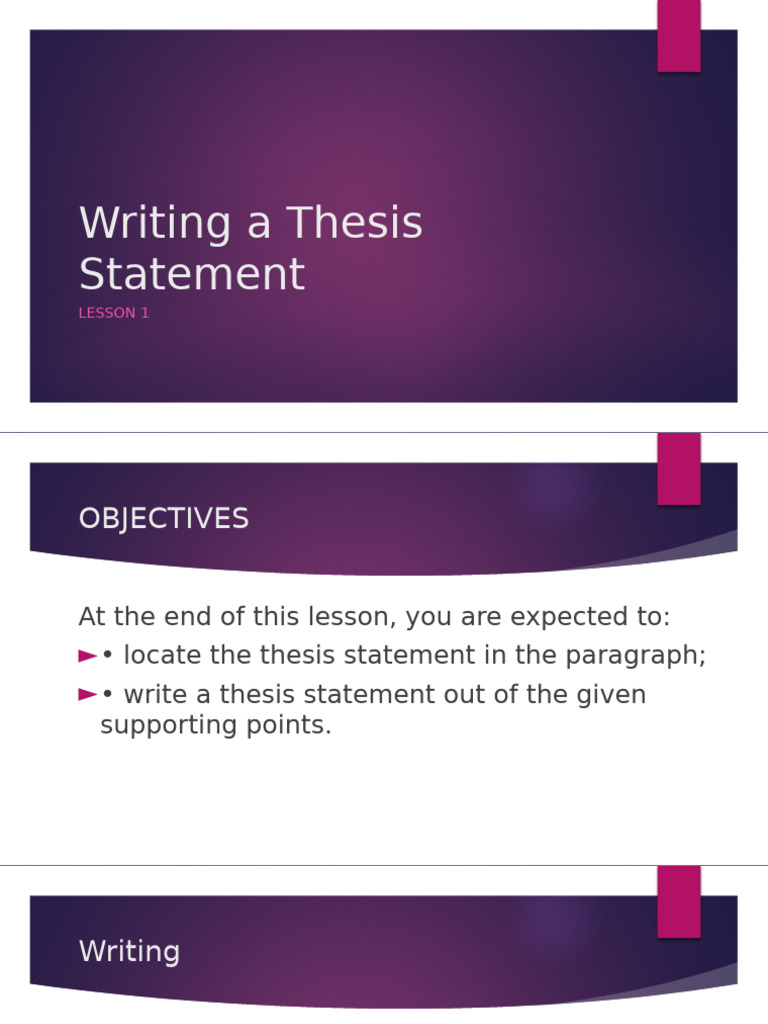 Writing A Thesis Statement | PDF | Jargon | Essays