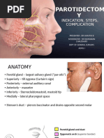 Parotidectomy Incision Techniques | PDF | Neck | Skin
