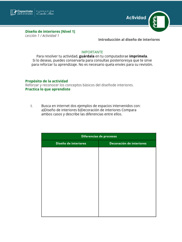 Introducción al Diseño de Interiores | PDF