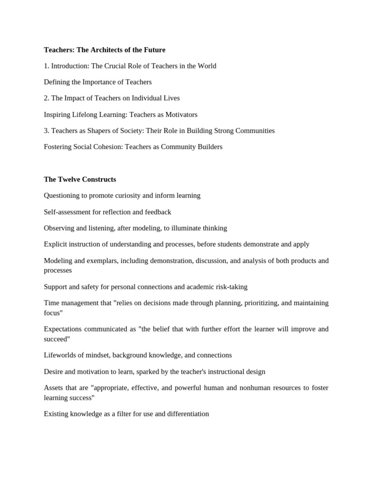 The Essential Role of Teachers in Learning | PDF | Teachers | Learning