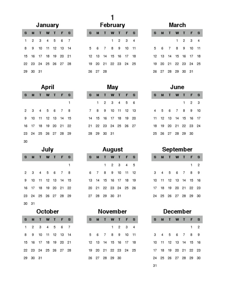 400 Years (Calendars - Numbered, Vertical) | PDF | Holidays | Public ...