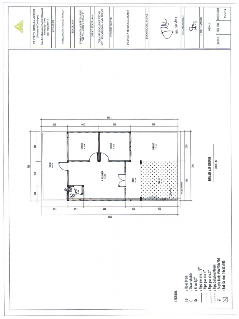 Denah Resapan | PDF
