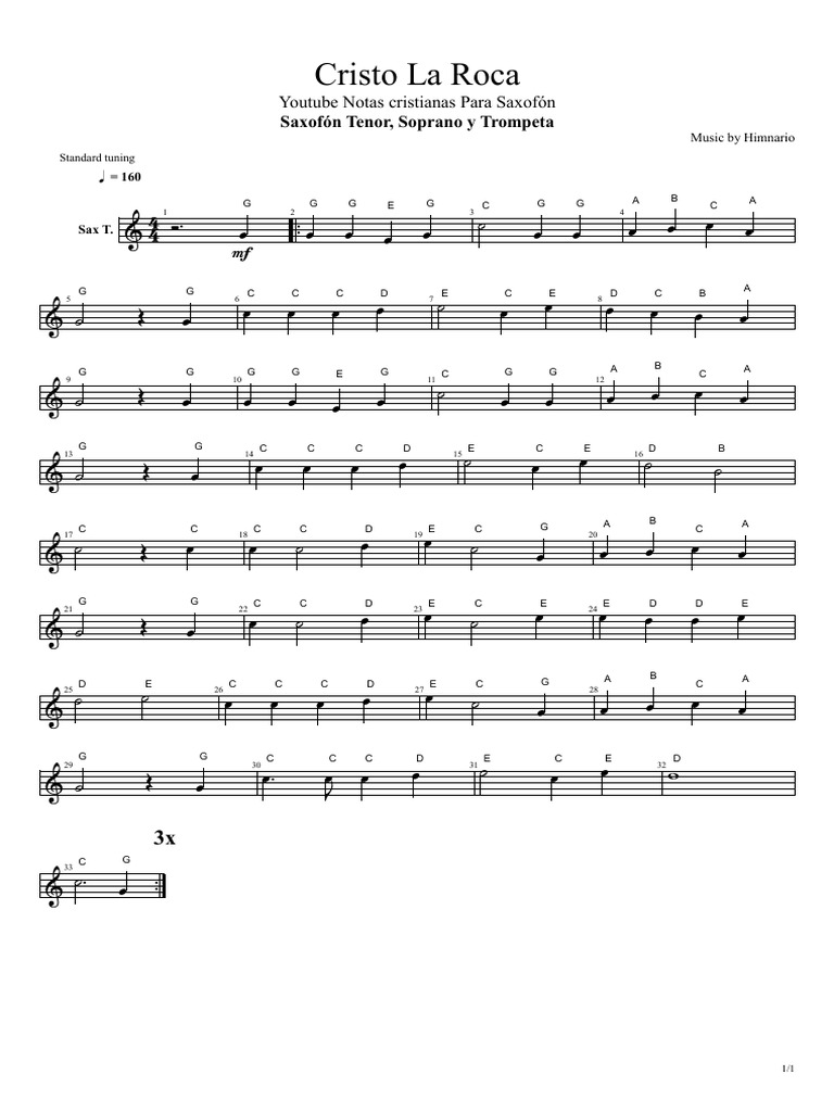 Cristo La Roca Bb | PDF | Musical Instruments | Aerophones