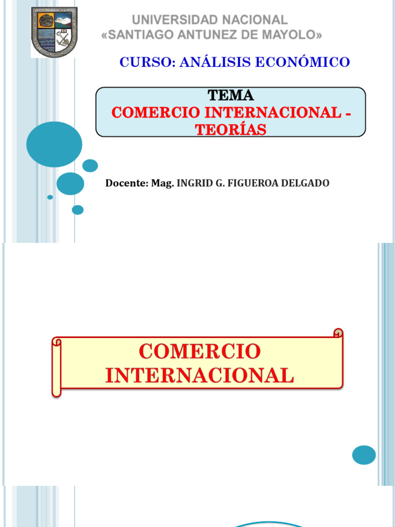 Teorías del Comercio Internacional | PDF | El comercio internacional ...