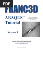 Franc3D Abaqus Tutorial