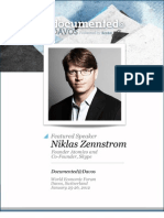 Niklas Zennstrom Documented@Davos Transcript 
