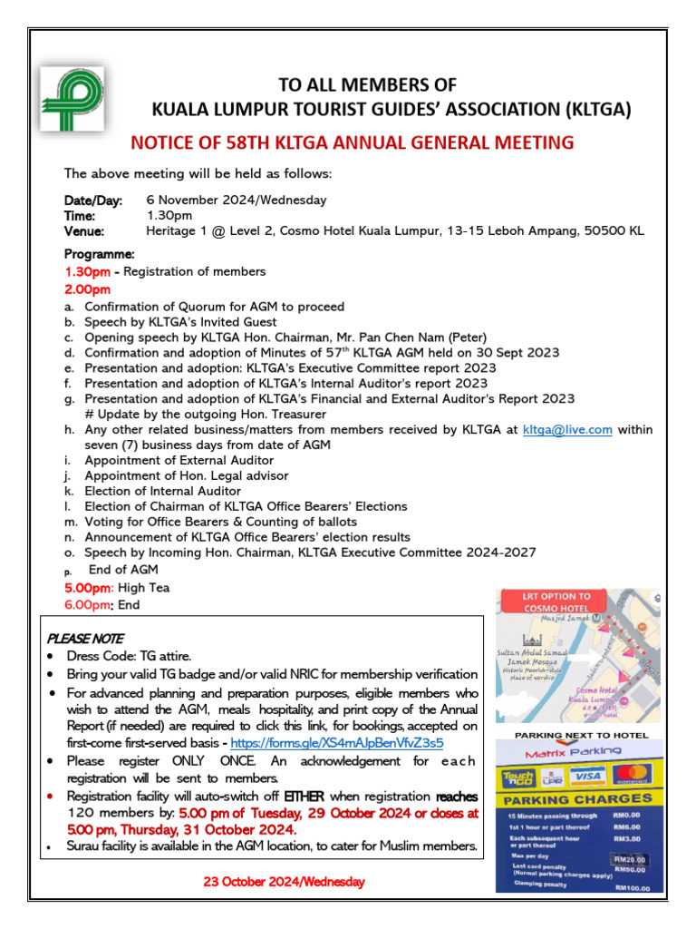 58TH Agm Invitation | PDF