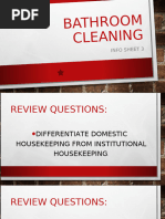 BICSc Cleaning Standards Specifications Table | PDF