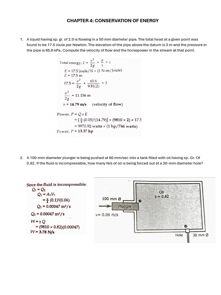 Energy Conservation in Fluid Dynamics | PDF