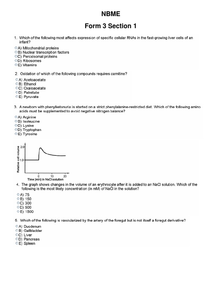 NBME Step 3 Form 3 Overview | PDF