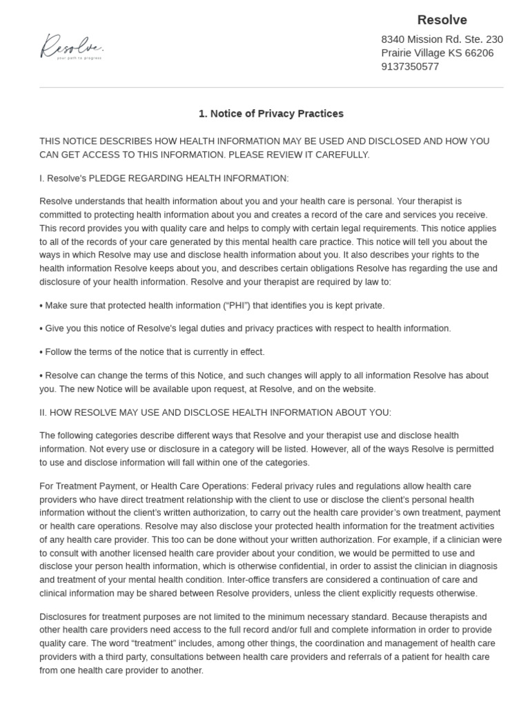 Forms Packet - 12132023 - 1048 | PDF | Psychotherapy | Health Care
