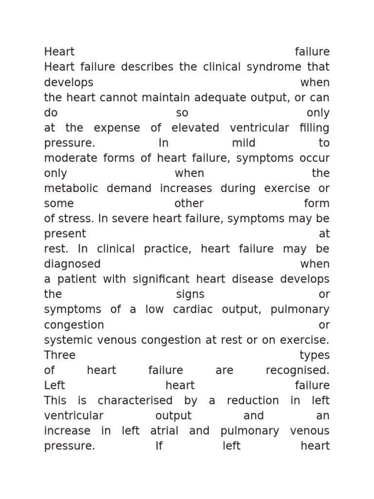 Understanding Heart Failure Types and Causes | PDF | Heart Failure | Heart