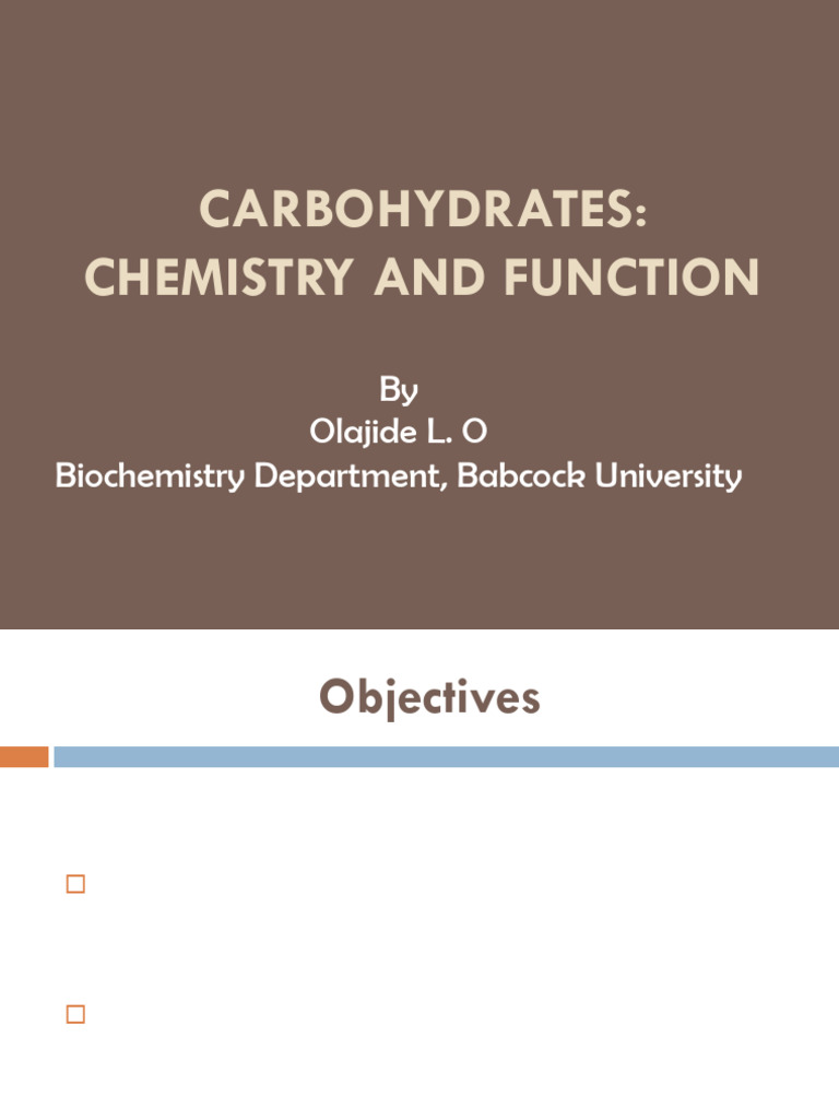 Functions and Structure of Carbohydrates | PDF | Carbohydrates | Glucose