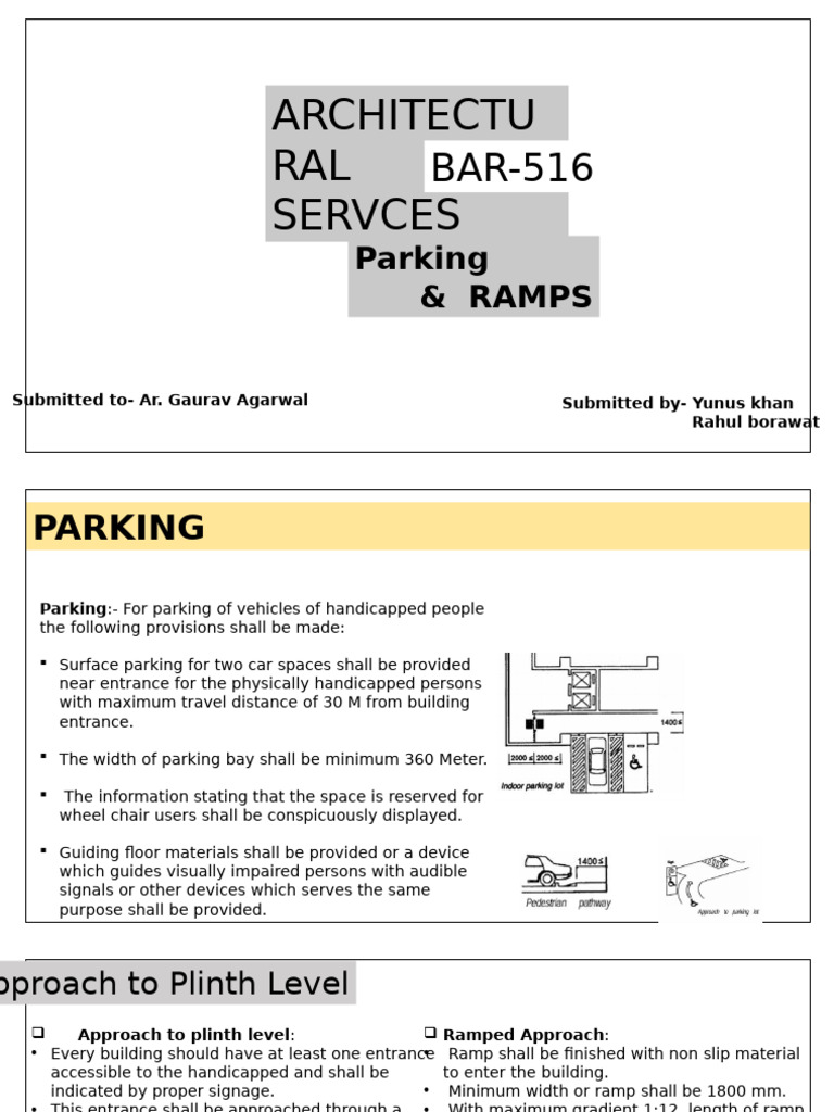 A6 SERVICES Parking and Ramps | PDF | Wheelchair | Transport