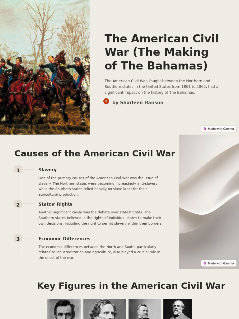 Impact of Civil War on The Bahamas | PDF | American Civil War ...
