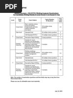 CWB Practical Exam Instructions | PDF | Test (Assessment) | Welding