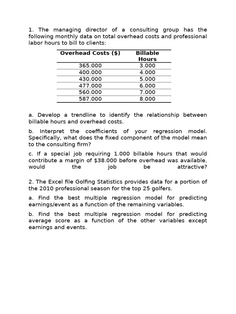 Exercise 4 (Group) | PDF