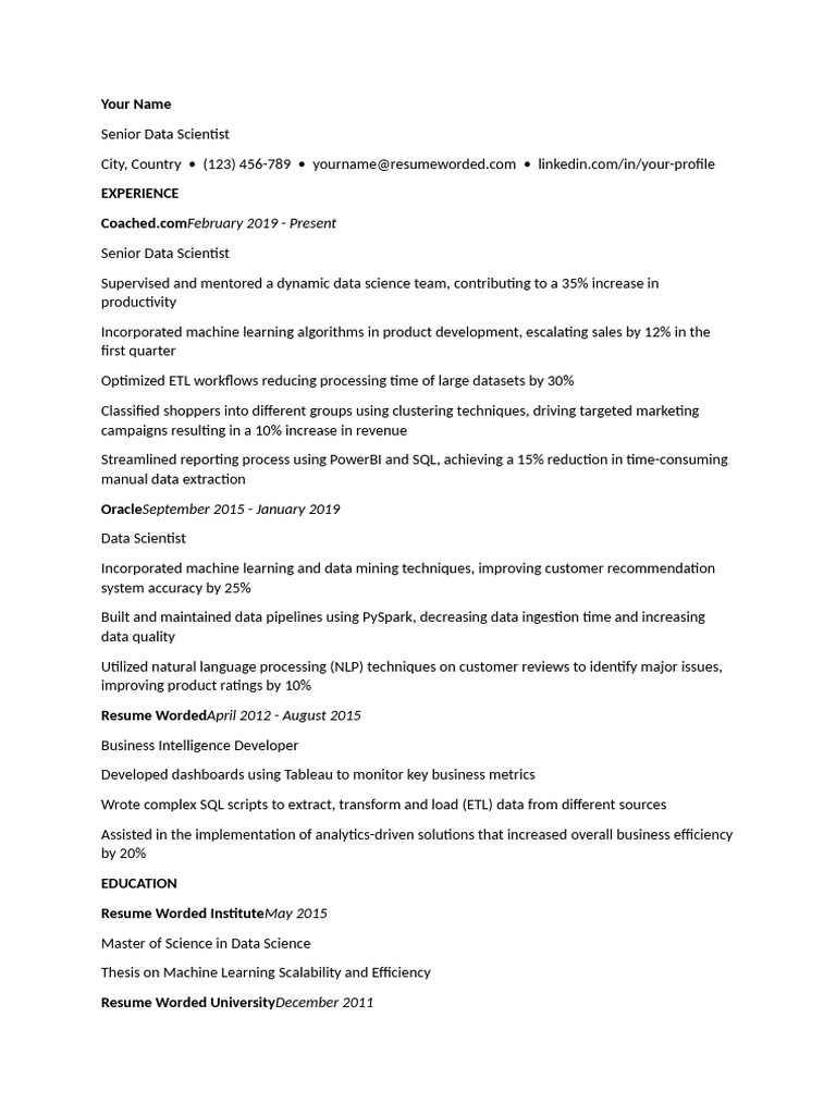 Data Scientist Career Highlights | PDF | Data Science | Machine Learning