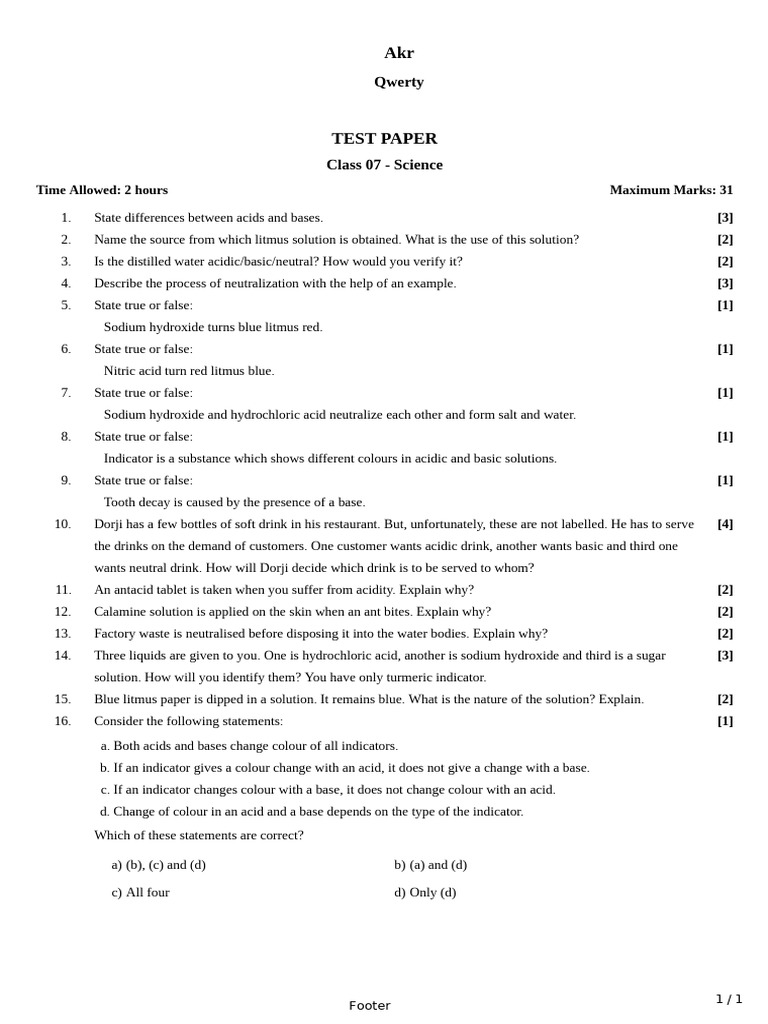 question-1522646 | PDF | Acid | Materials