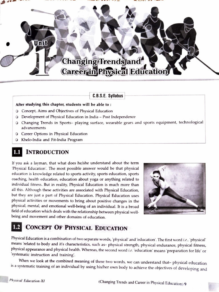 Chapter 1 - Changing Trends and Career in Physical Education | PDF ...
