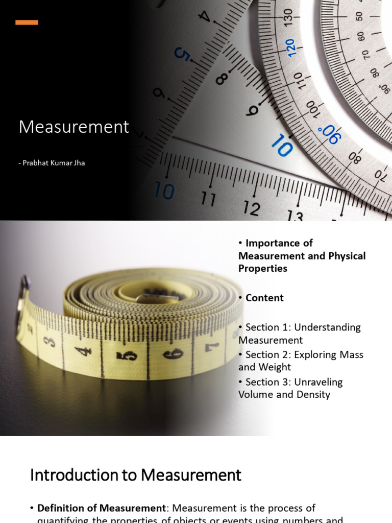 Measurement Explanation Notes | PDF | Buoyancy | Weight