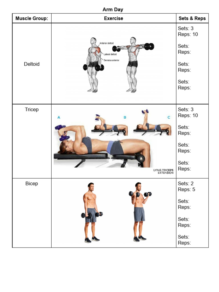 Exercise Routine | PDF