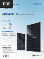 JA Solar JAM72D40 575-600W Datasheet | PDF