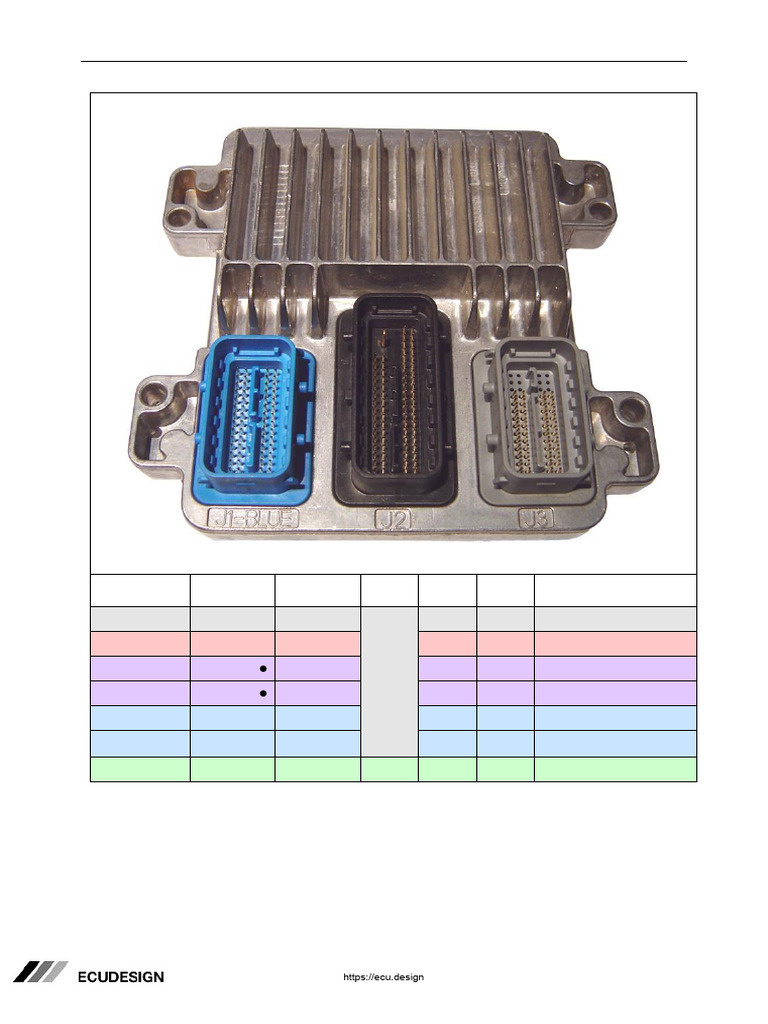 P12 ECU Pinout and Wiring Details | PDF