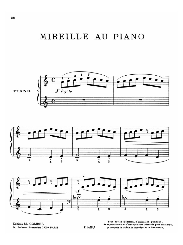 Mireille Au Piano-Mel Bonis | PDF