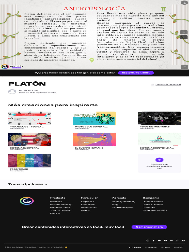 Platón 4 | PDF | Platón | Alma