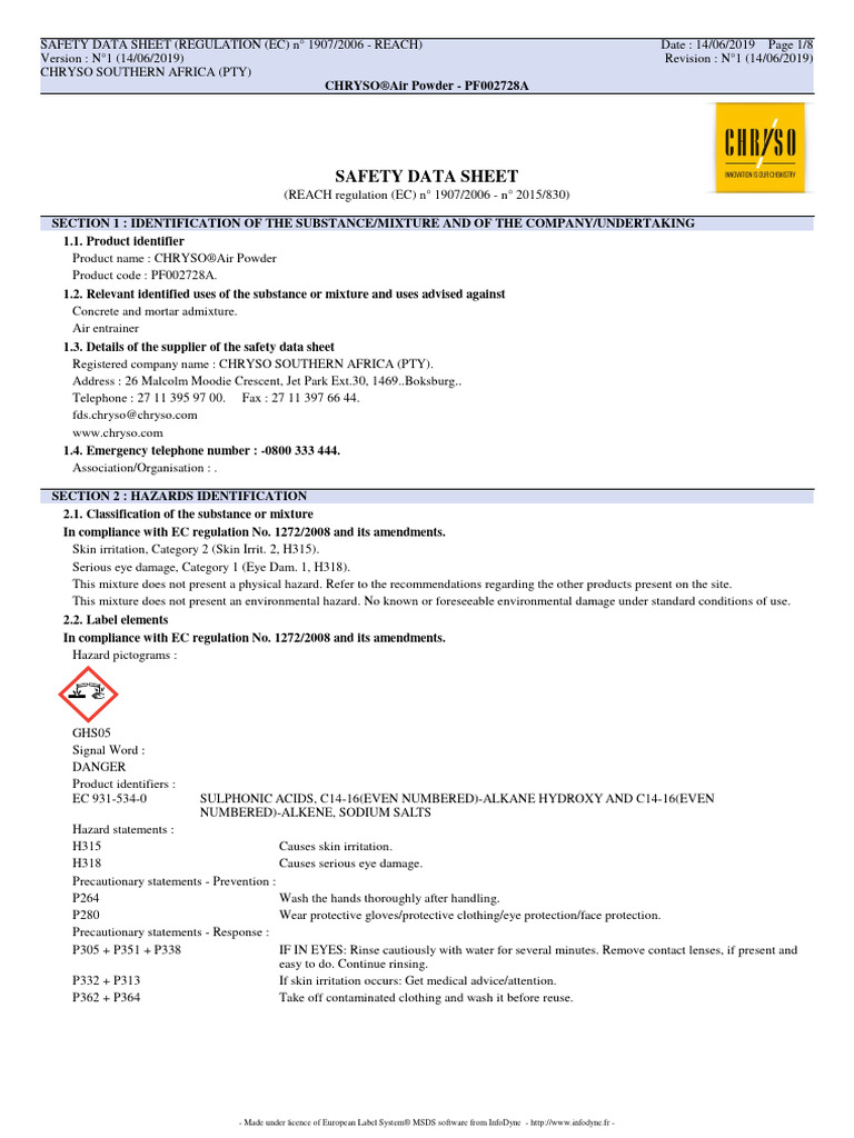 en | PDF | Dangerous Goods | Toxicity