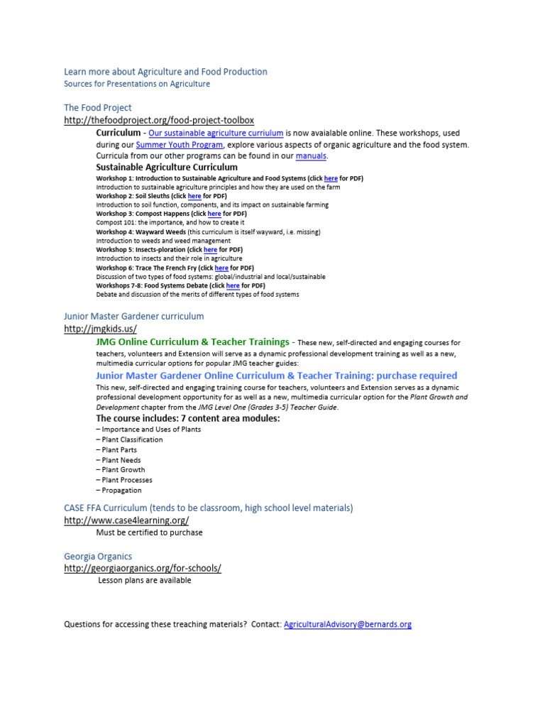 Presentations On Agriculture | PDF | Curriculum | Sustainable Agriculture