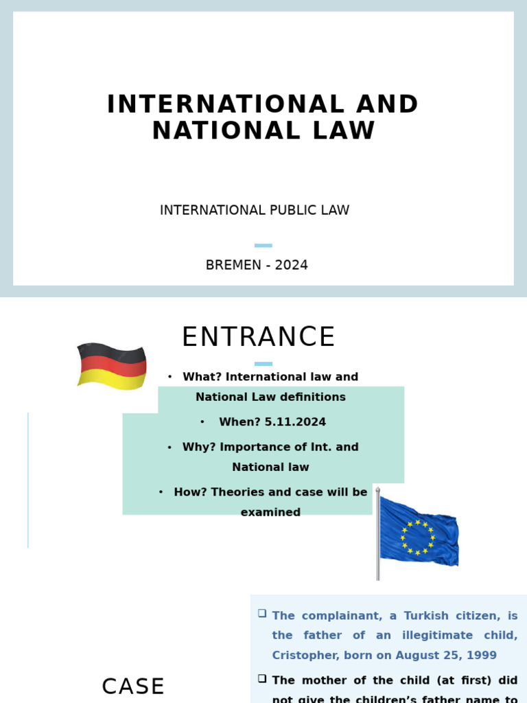 International vs National Law Analysis | PDF | International Law ...