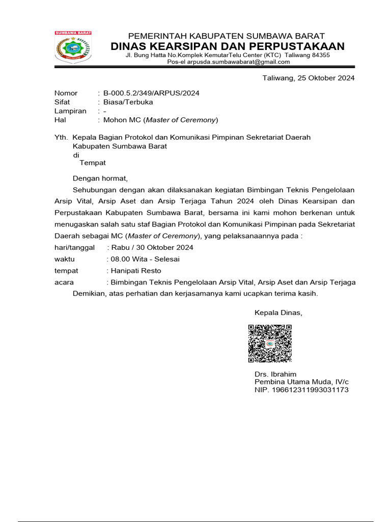 Surat Mohon Mc 2 Pdf