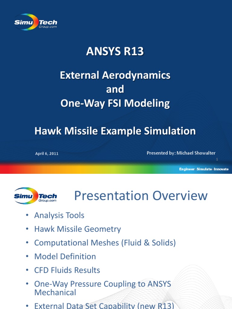 One-Way FSI in Hawk Missile Simulation | PDF | Computational Fluid ...