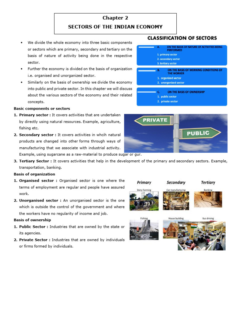 Sectors of The Indian Economy - 240822 - 113910 | PDF | Unemployment ...