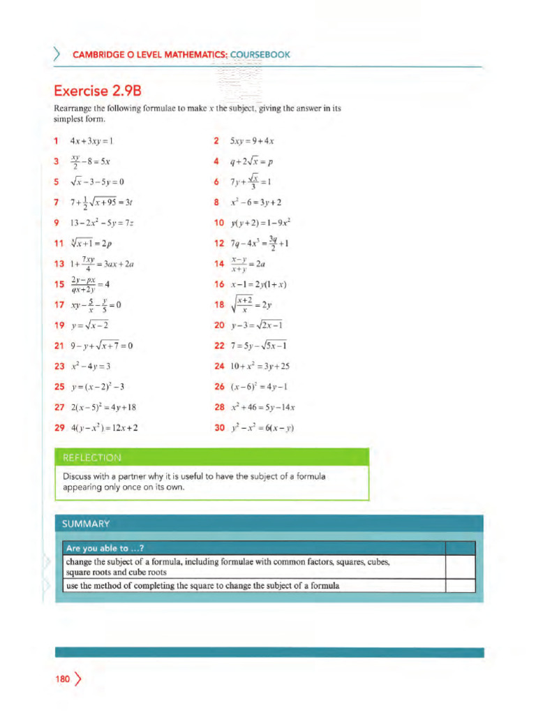 IGCSE and O Level Mathematics 175 | PDF