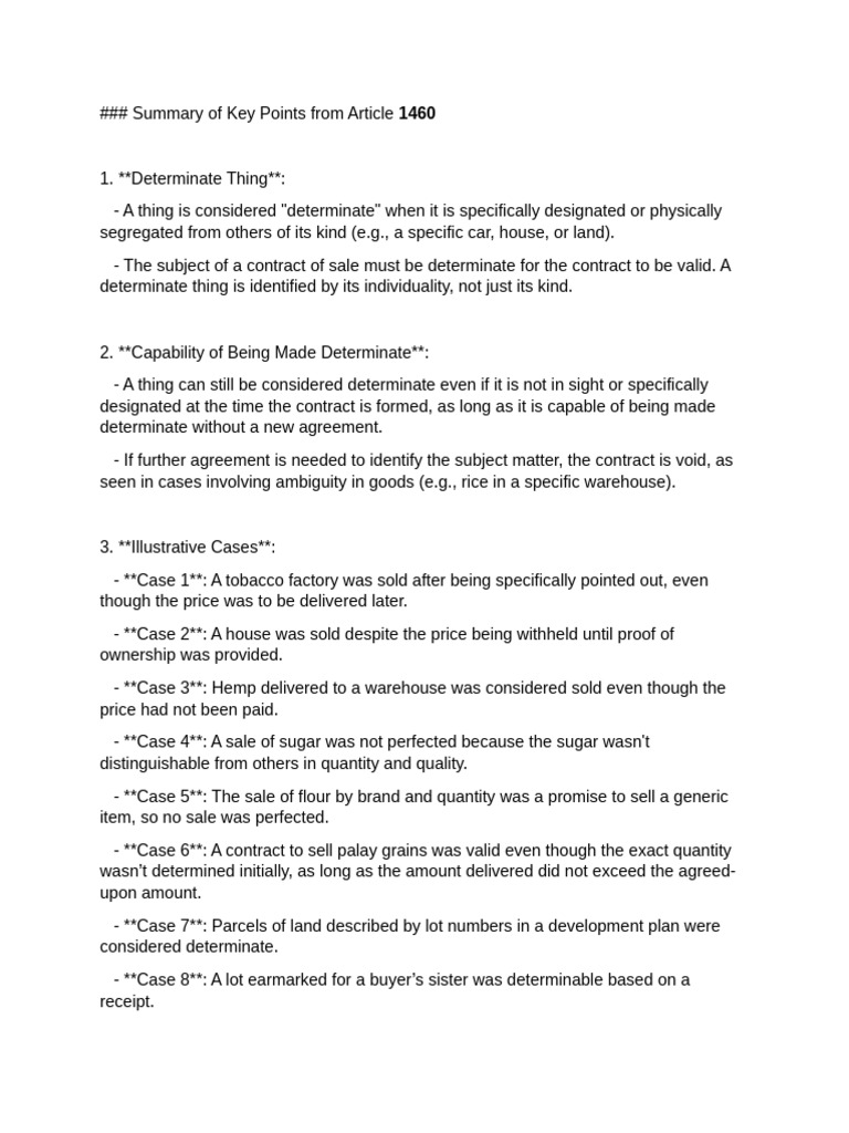 Article 1460-1465: Sales Law Overview | PDF | Sales | Foreclosure