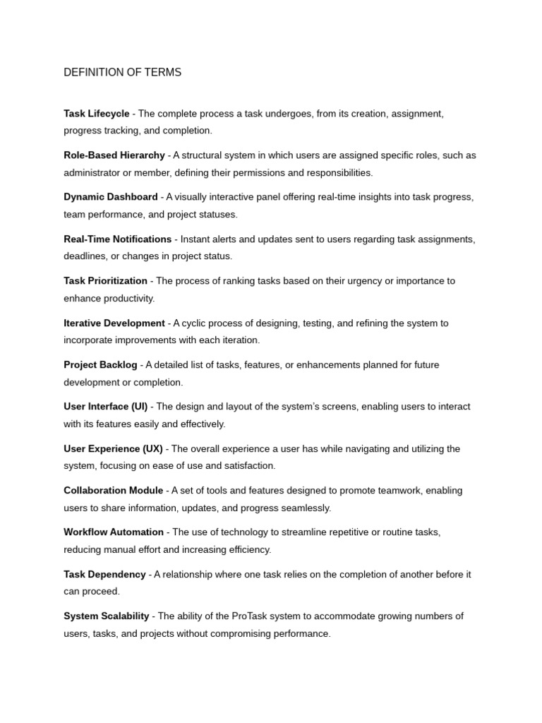 Definition of Terms Updated | PDF | Usability | Computing