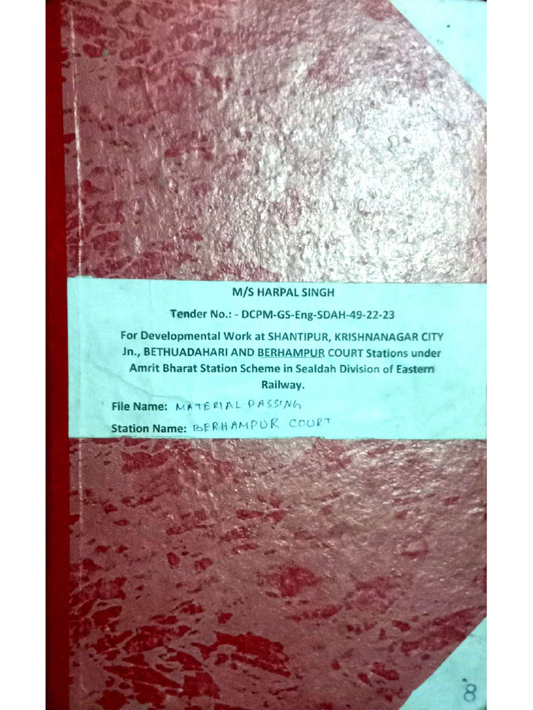 BPC - MATERIAL PASSING - Compressed | PDF