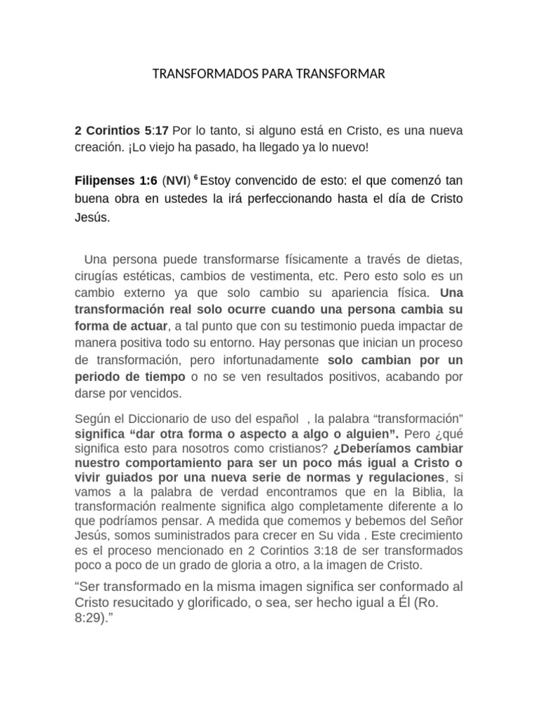 Transformados para transformar pdf cristo t tulo jes s