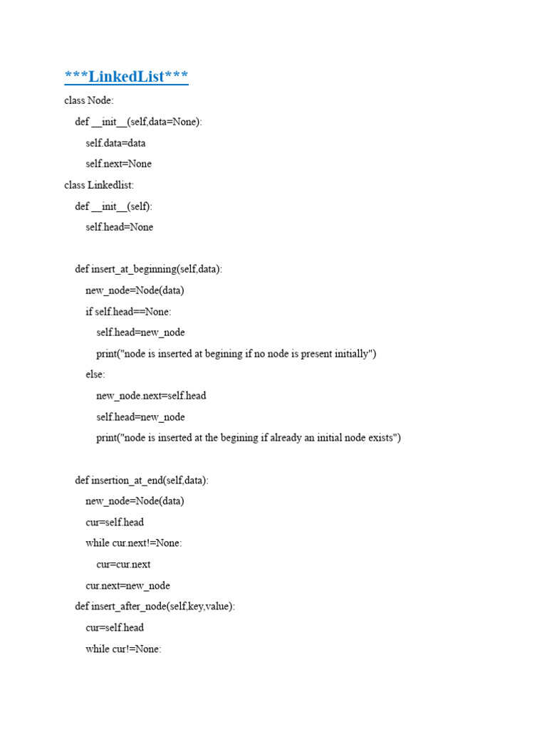 Linked List and Stack Implementations | PDF | Queue (Abstract Data Type ...